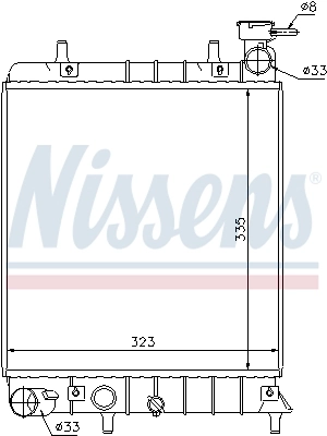 Radiador 67022 Nissens