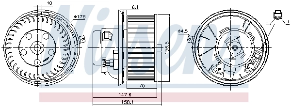 Ventilador interior Nissens 87187