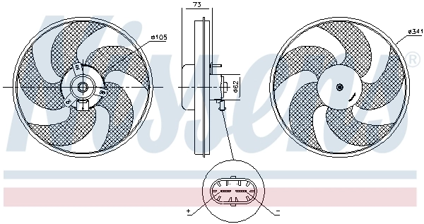 85672 Nissens Electroventilador del motor