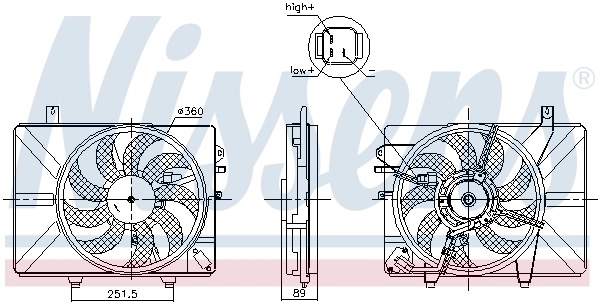Ventilador de refrigeración Nissens 850052