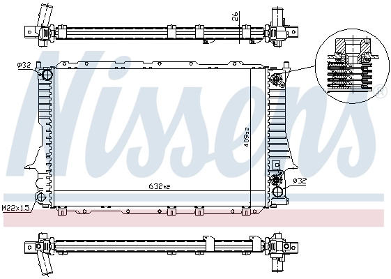 Radiador 60476 Nissens