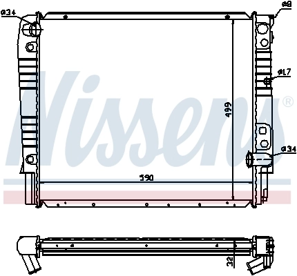 Radiador 65528A Nissens