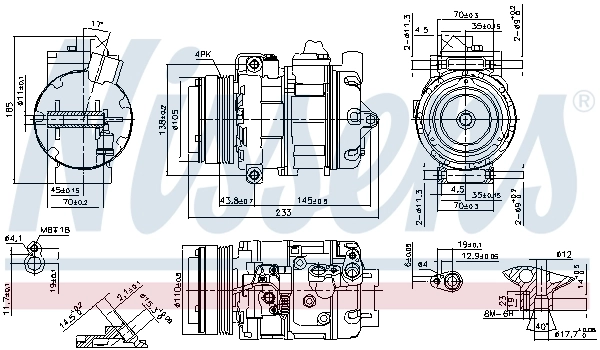 890292 Nissens Compresor climatizador