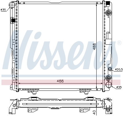 A1245006303 Mercedes Refrigeración del motor