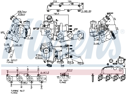 93500 Nissens Turbo para motor
