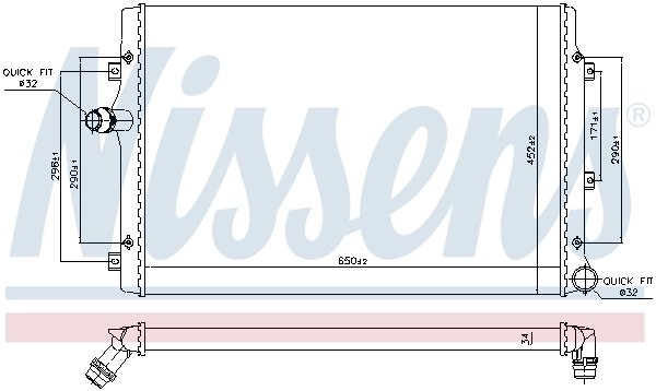 Radiador 65281A Nissens