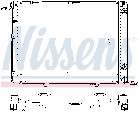 62722A Nissens Refrigeración del motor