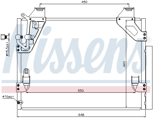 940082 Nissens Radiador de aire acondicionado