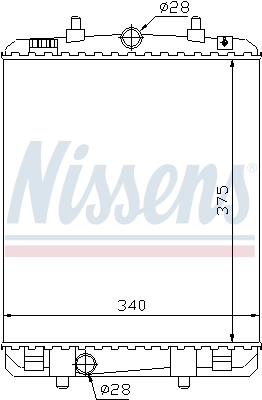 Radiador de água Nissens 64687
