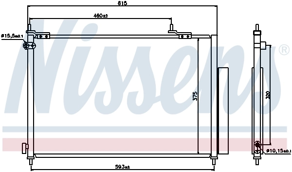940062 Nissens Radiador de aire acondicionado