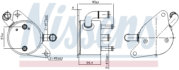 Radiador de refrigeración de la transmisión Nissens 91284