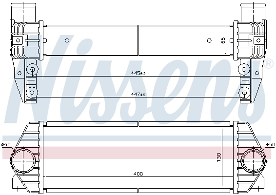 Intercooler 96435 Nissens