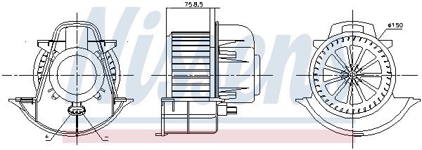 Ventilador interior Nissens 87076
