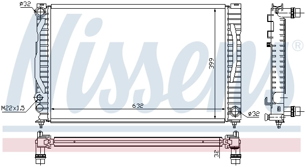 60497 Nissens Refrigeración del motor