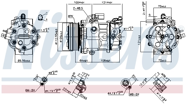 Compresor de ac Nissens 890659