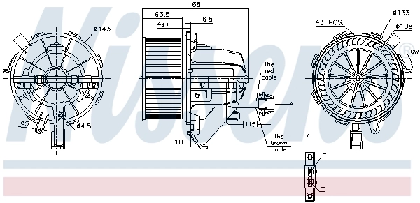 Ventilador interior Nissens 87166