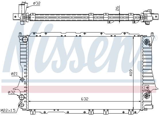 Radiador 60477 Nissens