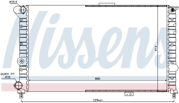 Radiador 60054 Nissens