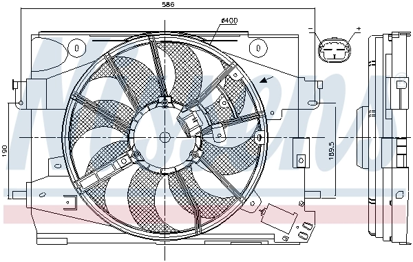 Ventilador de refrigeración Nissens 85892