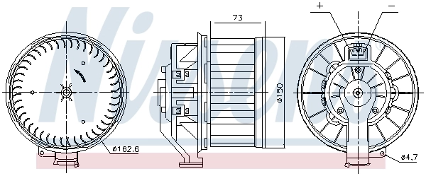 Ventilador interior Nissens 87803
