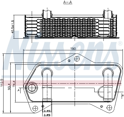 Radiador de refrigeración de la transmisión Nissens 90653