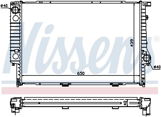 Radiador 60747A Nissens