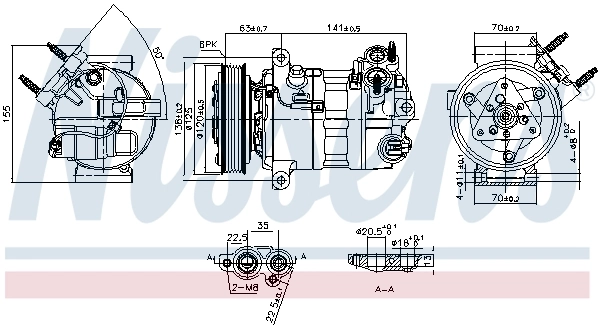 Compresor de ac para Volvo XC90  (256)