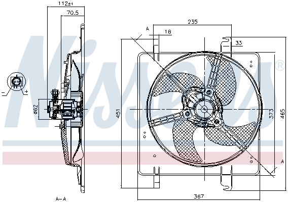 Ventilador de refrigeración Nissens 85027