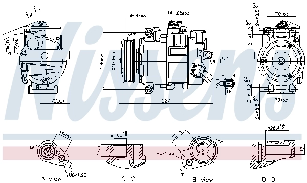 89415 Nissens Compresor climatizador