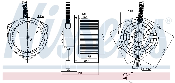 Ventilador interior Nissens 87754