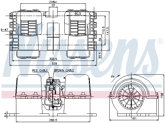 Ventilador interior Nissens 87133