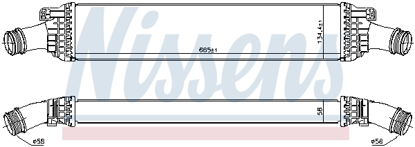 Intercooler 96567 Nissens