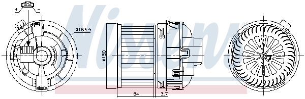 Ventilador interior Nissens 87468
