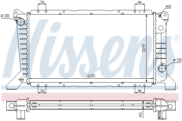 Radiador 62241A Nissens