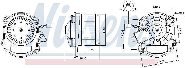Ventilador interior Nissens 87551