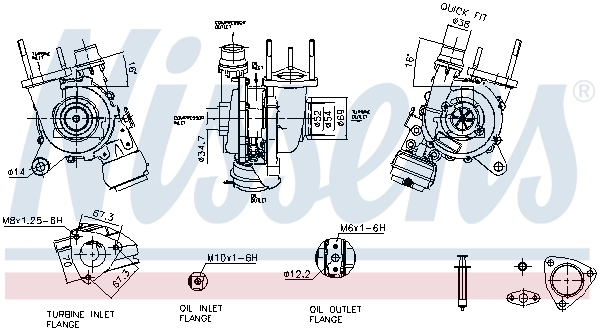 Turbocompresor 93551 Nissens