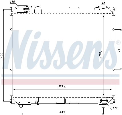 Radiador 64169 Nissens
