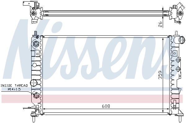 Radiador 630771 Nissens