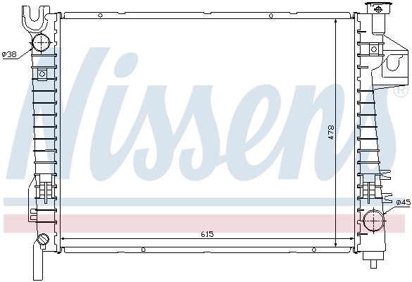 Radiador 69018 Nissens