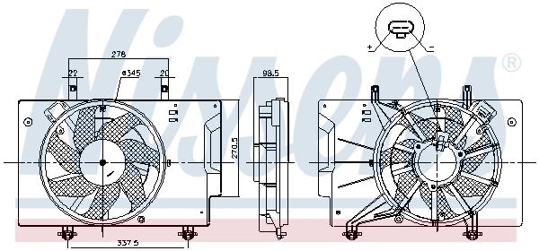 Ventilador de refrigeración Nissens 85810