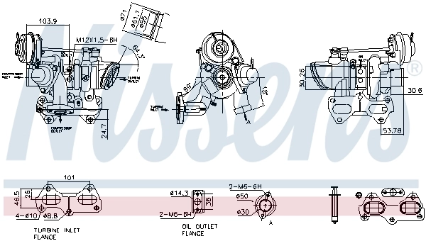93490 Nissens Turbo para motor