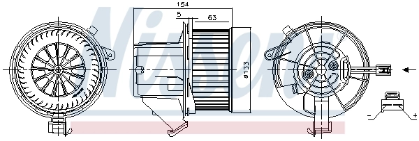 Ventilador interior Nissens 87391