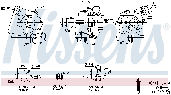 93450 Nissens Turbo para motor