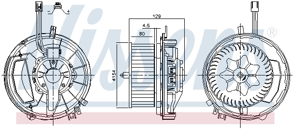Ventilador habitáculo 87425 Nissens