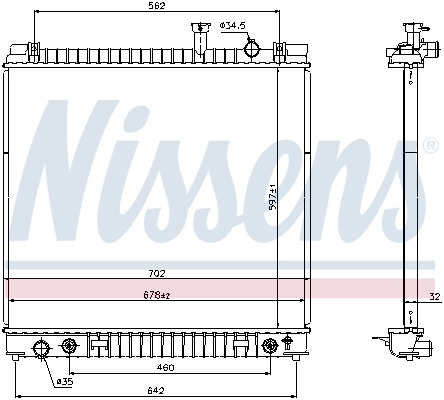 Radiador 69484 Nissens