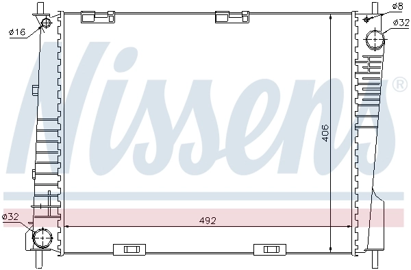 Radiador 67283 Nissens