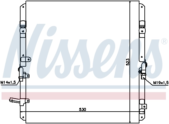 Condensador aire acondicionado 94053 Nissens