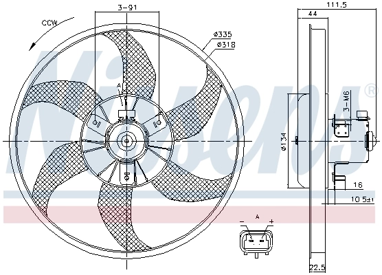  Ventilador del motor Opel Corsa 