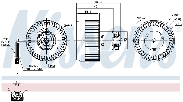 Ventilador interior Nissens 87036