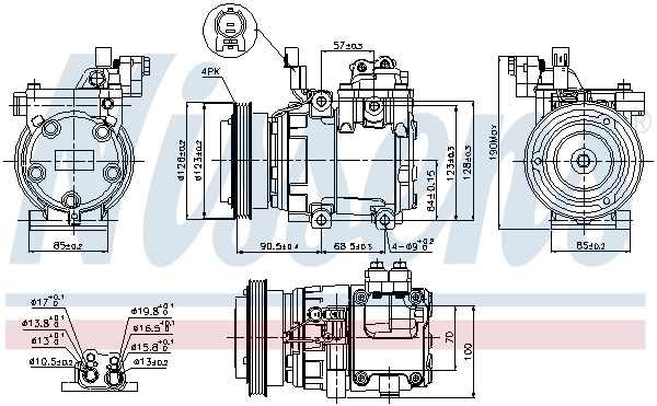 89286 Nissens Compresor climatizador
